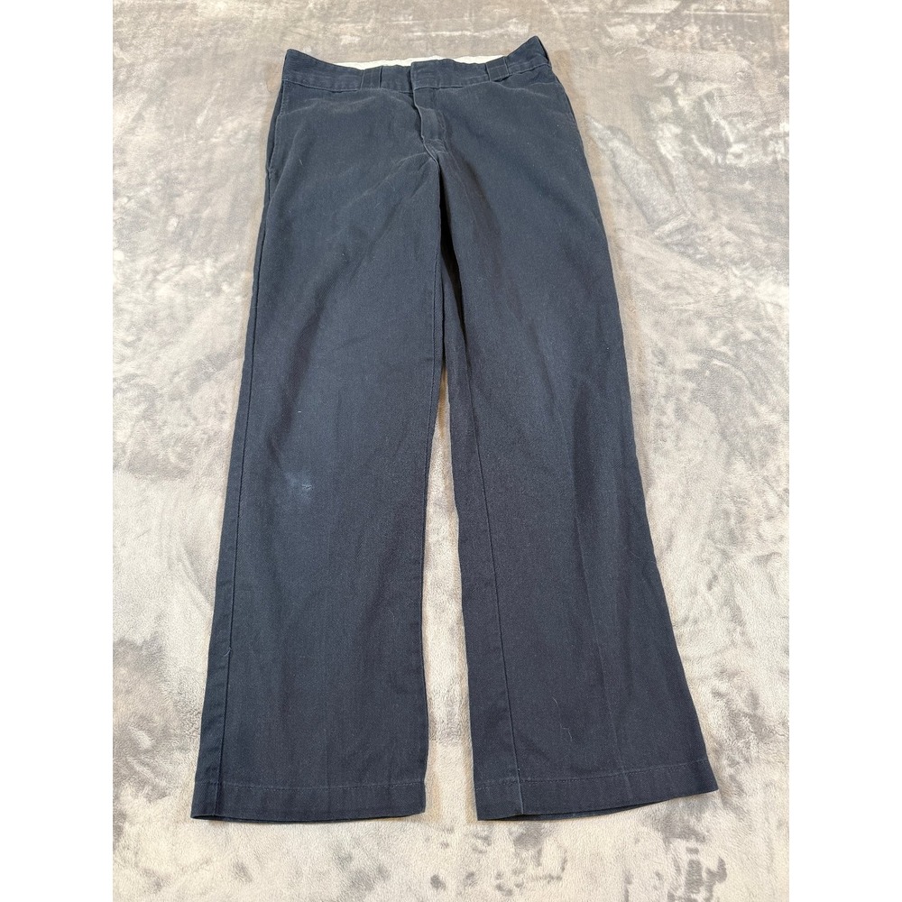 Dickies Men's 874 Original Fit Flex Work Pants Dark Navy Size 32x30 Flat Front